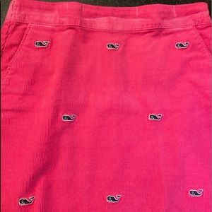Vineyard Vines Pink Corduroy Skirt (Girls 8)